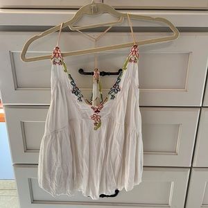 Free People size XS floral tank top